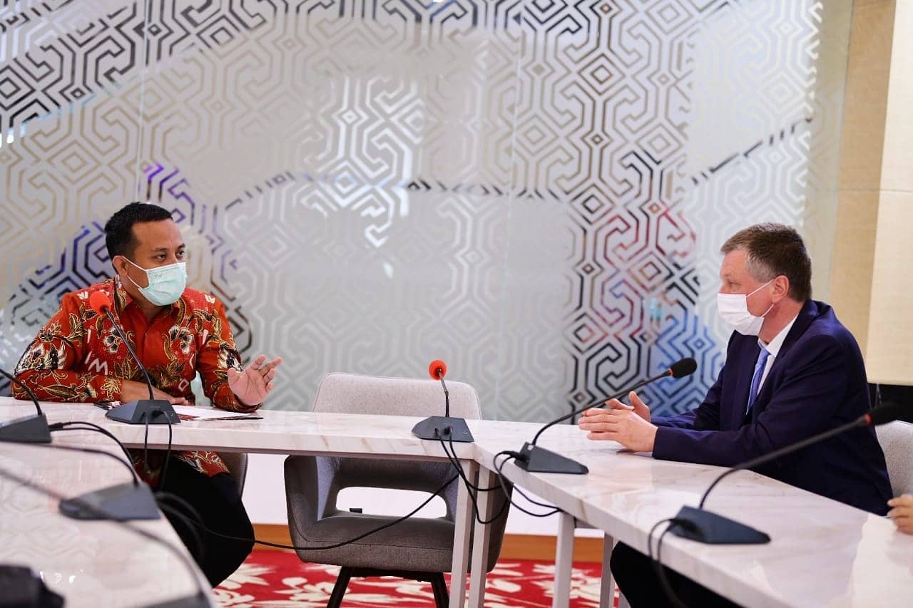 Plt Gubernur Bahas Perencaan Transportasi Massal BRT di Mamminasata Bersama Pemerintah Swiss